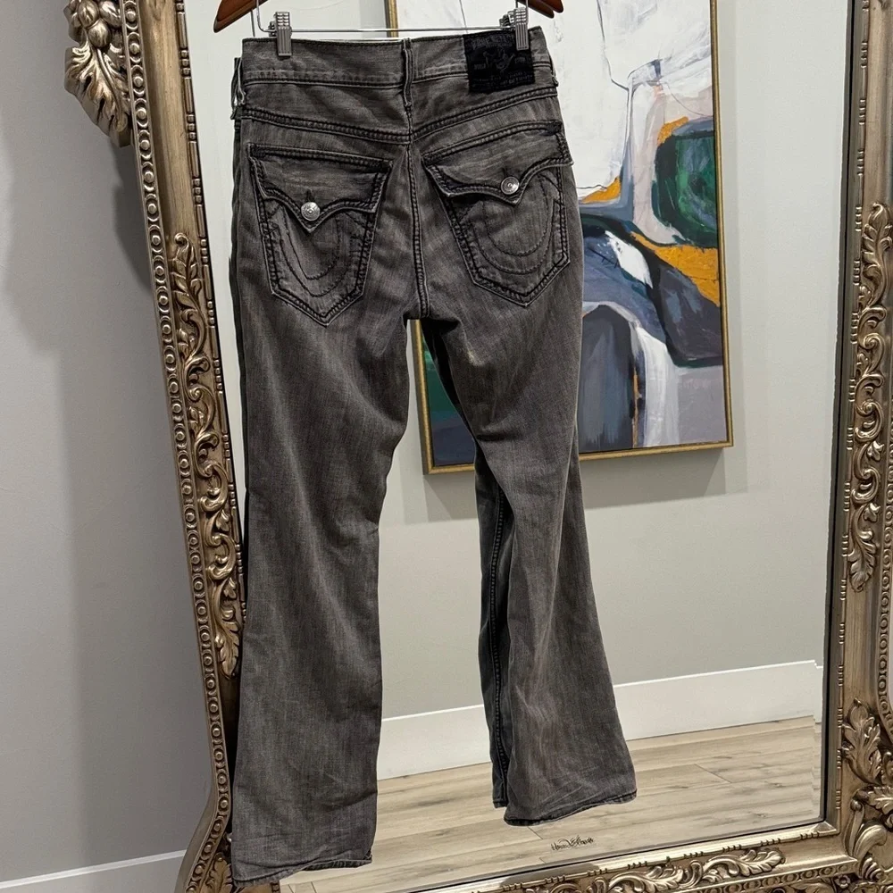 True Religion Charcoal Bootcut Jeans